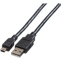 Roline Câble USB 2.0, type A - 5 broches mini, noir, 3 m