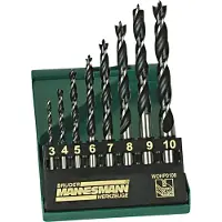 BRÜDER MANNESMANN Kit de perçage professionnel (10 mm, 3 mm, 4 mm, 5 mm, 6 mm, 7 mm, 8 mm, 9 mm)