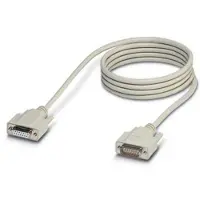 Phoenix Contact Contact Series, Parallel Cable [1x D-SUB socket 15-pin - 1x D-SUB plug 15-pin] 1.00 m White