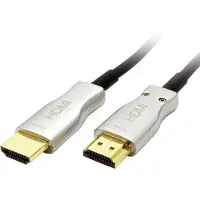 Value - Câble HDMI avec Ethernet - HDMI mâle pour HDMI mâle - 50 m - blindé - noir - support 4K, actif