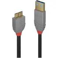 Lindy 36767 câble USB USB 3.2 Gen 1 (3.1 Gen 1) 2 m USB A Micro-USB B Noir