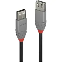 Lindy 5m USB 2.0 Type A Extension Cable, Anthra Line