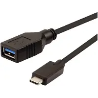 Roline 11029030 Câble USB 3.2 Gen 2 (3.1 Gen 2) 0,15 m USB C USB A Noir