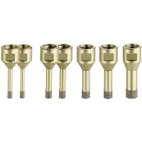 Metabo Jeu de couronnes diamantées pour carrelage "Dry", 7 pièces (10 mm, 12 mm, 14 mm, 6 mm, 8 mm)