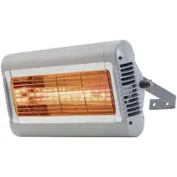 Tansun Radiateur infrarouge à ondes courtes Sorrento 2,0 kW, argent