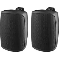 Monacor WALL06T Enceinte murale Public Adress (1 paire), Enceinte encastrable, Noir