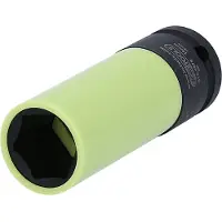 Ks Tools Douille de force 1/2" en aluminium, robuste, longue 19 mm - 515.1075