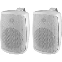 Monacor WALL-08T/WS Paire de haut-parleurs ELA