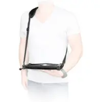 Mobilis Ergonomic Shoulder Strap mit Soft Ringen (17", Universel), Sac pour notebook, Noir