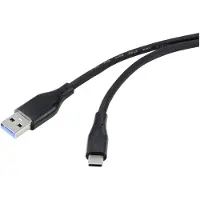 Renkforce Câble USB 3.2 Gen1 3.0 3.1 USB-C mâle 2.00 m noir (RF-4995176)