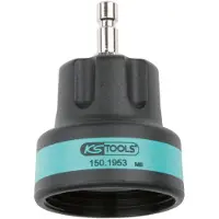 Ks Tools Adaptateur à baïonnette pour système de refroidissement, #18, FI M46x3, turquoise