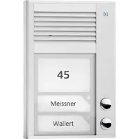 TCSS AG Audio Poste extérieur PAK02-EN 2 touches 1 rangée AP argent