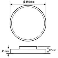ESYLUX Plafonnier à LED SVENJACL #EO10850615