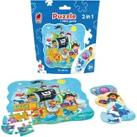 Roter Käfer Puzzle dans une pochette stand-up "2 en 1. Pirates" RK1140-04 (49 pièces)