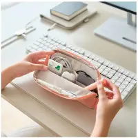 OrbitKey Desk Pouch - Trousse de rangement pour appareils électroniques, rose