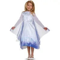 Disguise Snow Queen Elsa (128 Cm) Custom Bleu Enfants