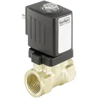Burkert Électrovanne NPT 1/2'' NC Laiton FKM 0-10bar/145psi 24VDC Anti Coup De Bélier 6213 273569