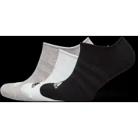 Adidas Chaussettes de sport 'Thin and Light No-Show 3 Pairs' gris chiné / noir / blanc