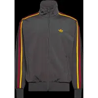 Adidas Veste de survêtement 'Firebird' jaune foncé / rouge vif / noir