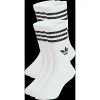 Adidas Chaussettes '3-Stripes Crew 6 Pairs Kids' noir / blanc