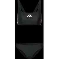 Adidas Bikini de sport '3-Stripes V-Back' noir / blanc