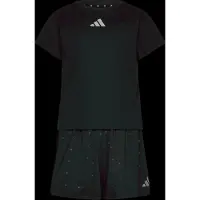 Adidas Ensembles de survêtement Seasonals Glam Short Set filles - Noir - 2 / 3 ans