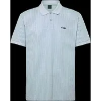 BOSS pour homme. 50559355 Polo Birdie bleu (L), Casuel, Coton, Manche courte