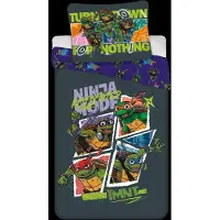 BrandMac Tortues Ninja Activées housse de couette 100×135cm, 40×60 cm
