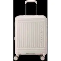 Delsey Lutece Slim Expandable 55cm 34l Trolley Bag Beige