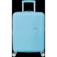 American Tourister trolley Soundbox Spinner 55 / 20 TSA EXP Trolley Blueberry Fizz bleu clair