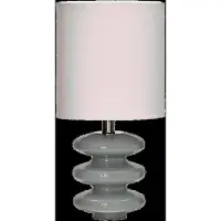 House Doctor Lampe de table Step bleu clair/blanc cassé