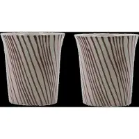 House Doctor Lot de 4 mugs Diva marron