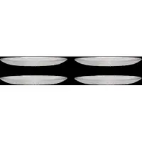 Hubsch Assiettes en verre ø20cm - set de 12 pièces