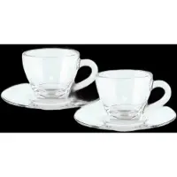Bialetti Set de tasses à moka en verre ISTITUZIONALE 2 tasses