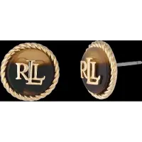 Ralph Lauren Boucles d'oreilles sable / brun foncé / or