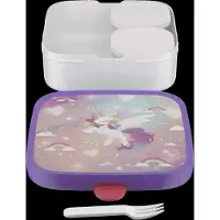 Mepal Bento Lunchbox Campus Gross - Einhorn Glühen, Lunch box, Blanc, Violet, Transparent