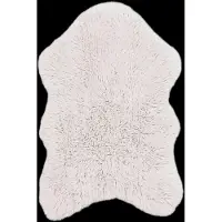Lorena Canals Tapis Woolable Woolly, motif mouton blanc, 75 x 110 cm