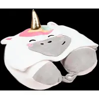 Puckator Hoodeazzz Reisekissen aus Memory-Schaum mit Kapuze, Coussin de voyage, Multicolore