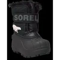 Sorel pour fille. 2114102010 Bottes de neige Snow Commander noir (22), Plat, Velcro, De plein air, mode enfantine