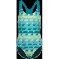 Speedo Print Splashback Swimsuit Bleu 7-8 Years Fille