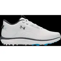 Under Armour Chaussures de golf Golf Drive Fade 2, sans crampons, couleur blanche, pointure européenne 41, pour homme, couleur blanche, pointure européenne 41