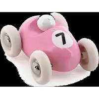 Vilac Mini roadster en bois - - Rose - 7 cm - Jouet pour enfants - Fabriqué en France