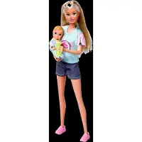 Steffi Love Poupée Steffi Love Baby Food Steffi nourrit son petit bébé 105733705