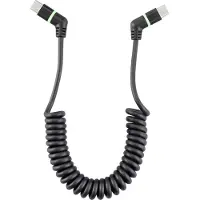 Renkforce USB-Ladekabel USB 2.0 USB-C 0.13 m Schwarz Steckkontakte 360° drehbar (1.50 m, USB 2.0, 60 W)