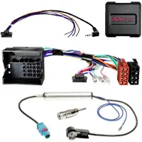 ACV Adaptateur pour commandes au volant pour Seat/Skoda/VW, antenne Multilead, Fakra(m) vers DIN/ISO