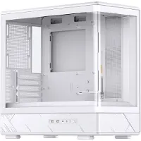 Jonsbo D200 Tour Midi, mATX, verre trempé, mini écran Temp - blanc (mATX, Mini-ITX), Boîtier PC, Blanc