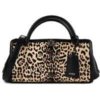 GUESS Sacs à main 'AUDREY' brocart / cappuccino / noir