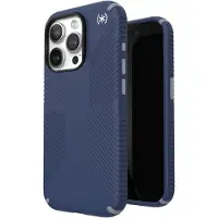 Speck Étui pour Apple iPhone 15 Pro - Coque arrière Presidio2 Grip - Bleu
