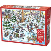 Cobble Hill Puzzle DoodleTown : Hockey City 1000 Teile