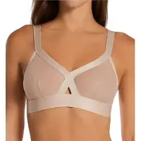 DKNY Sheers Triangle Cup Bra Beige L Femme